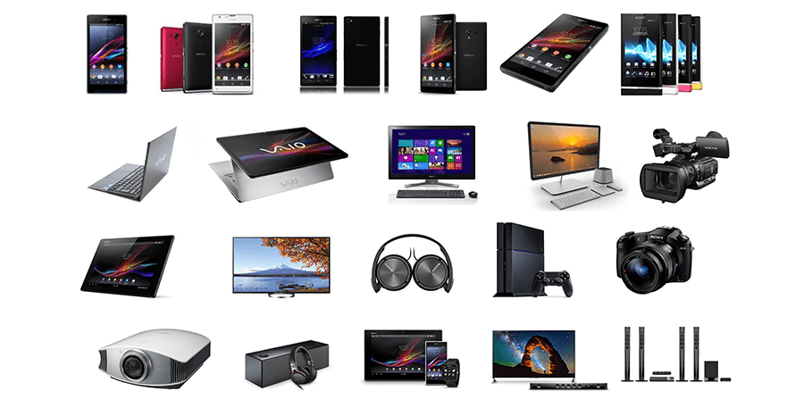 sony products list